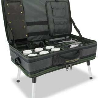 NGT Stolek s Kufrem Carp Bivvy Table System